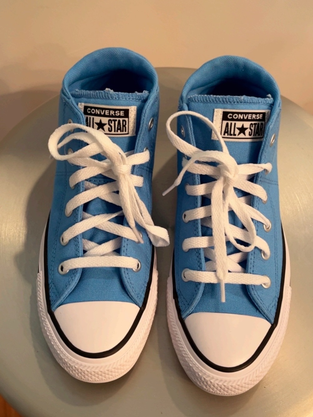 NWOT Converse Chuck Taylor All Star Blue Mid Top Sneakers Kids Size 5.5 – New - Picture 6 of 8
